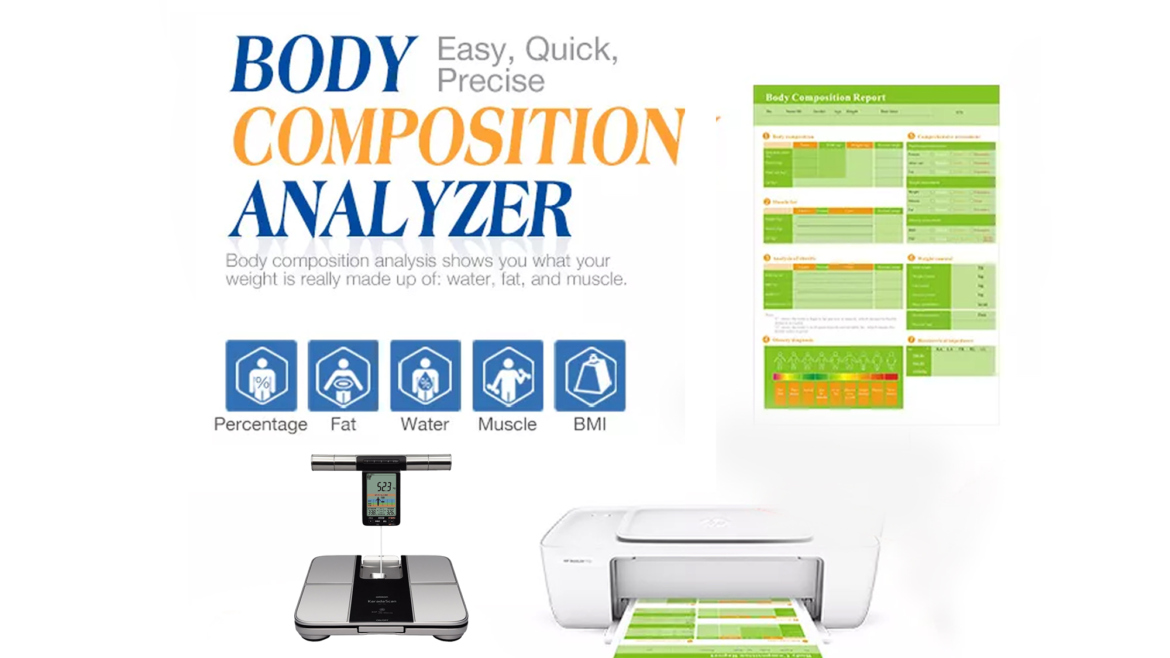 Body Composition Analysis  to calculate % of body fat
